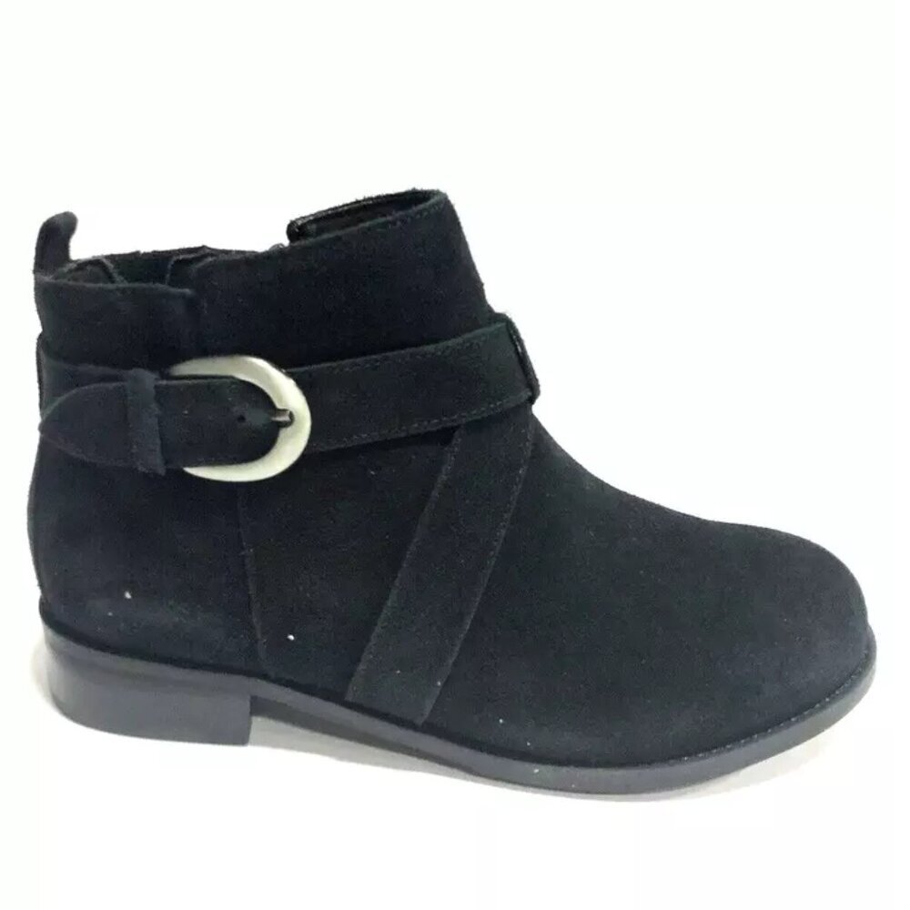 Walking Cradles Women’s Kellen, Black Suede Boots, Size 7 WW